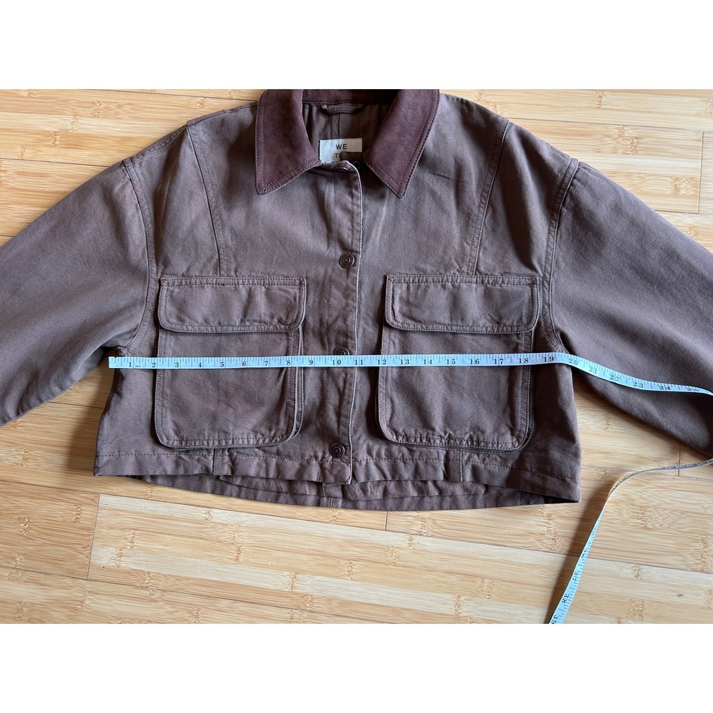 We The Free Martha Cropped Utility Jacket Size XS Brown Canvas Workwear Festival - Picture 11 of 16